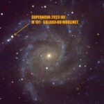 Super nova IXF 2023 dans la galaxie du tourbillon