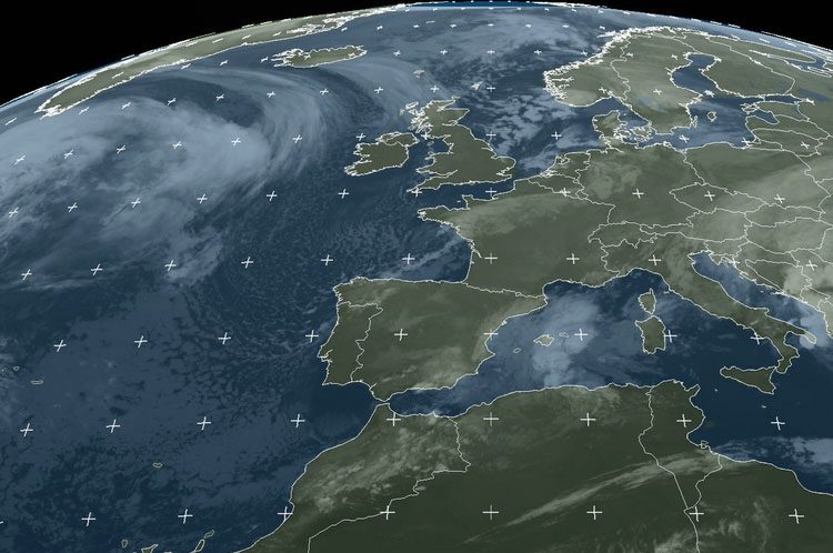 Carte de la météo astronomique pour l’observation du ciel