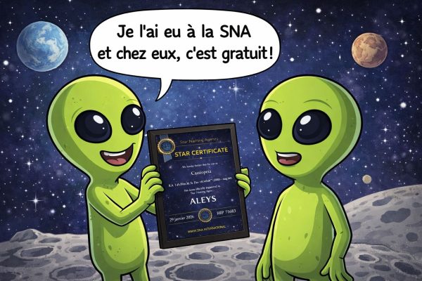 Les aliens ont leur certificat d'étoile